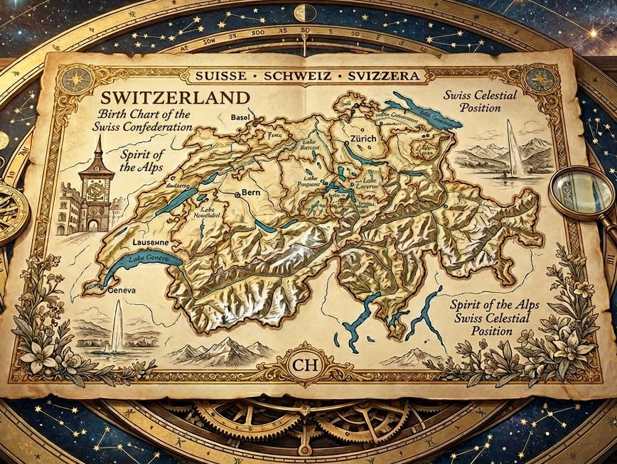 Passion Astro Astrological chart of Switzerland